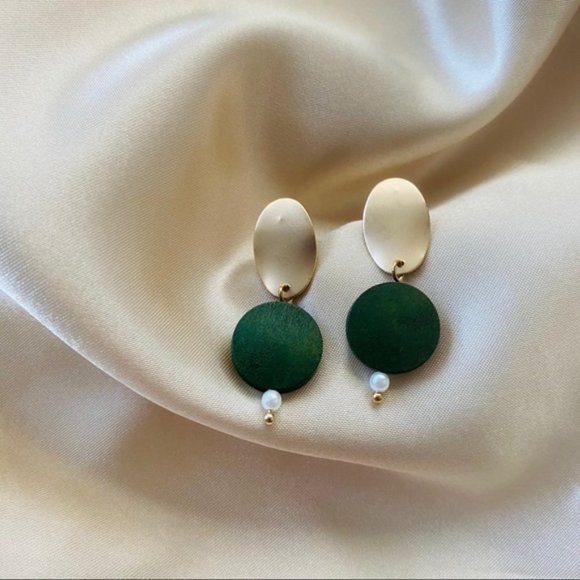 Myth X Dream Jewelry - LAST ONE 💖Elements Green Wood Earrings
